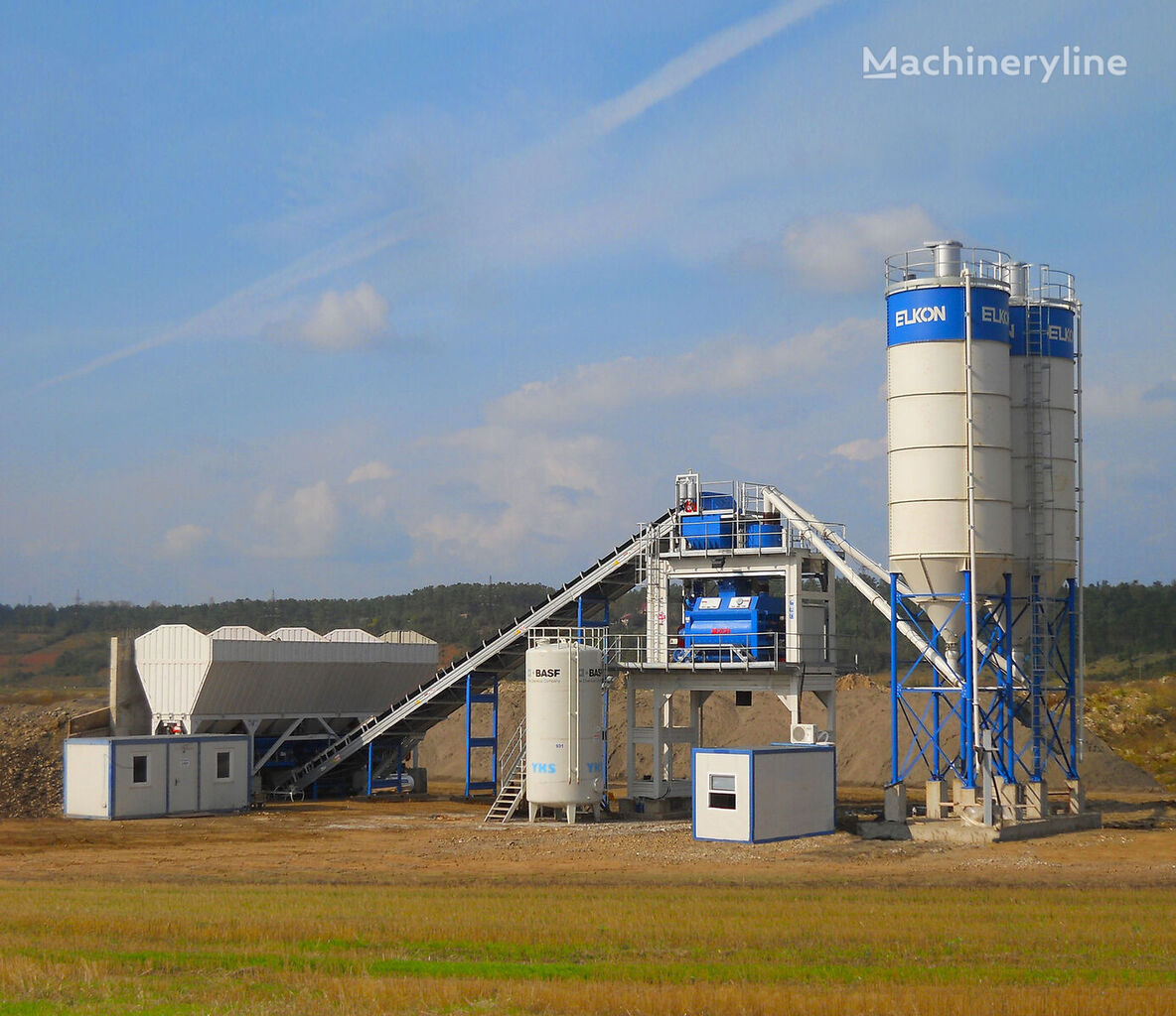 pabrik beton Elkon ELKOMIX-135 Stationary Concrete Batching Plant baru