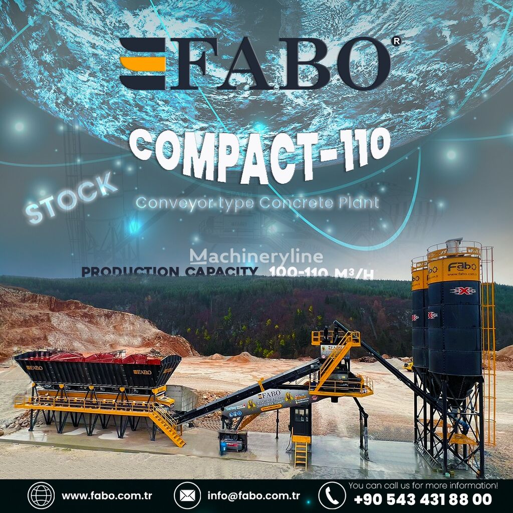 pabrik beton FABO BETONNYY ZAVOD FABOMIX COMPACT-110 | NOVYY PROEKT baru